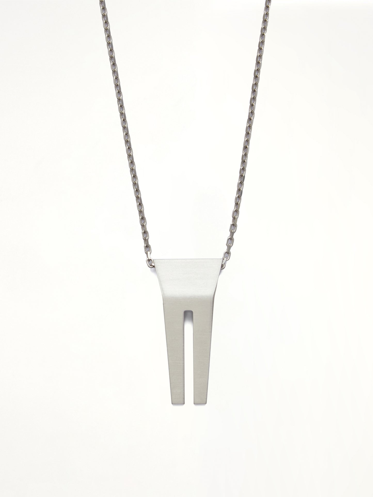 Open Trunk Charm Necklace in Silver