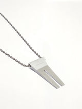 Open Trunk Charm Necklace in Silver