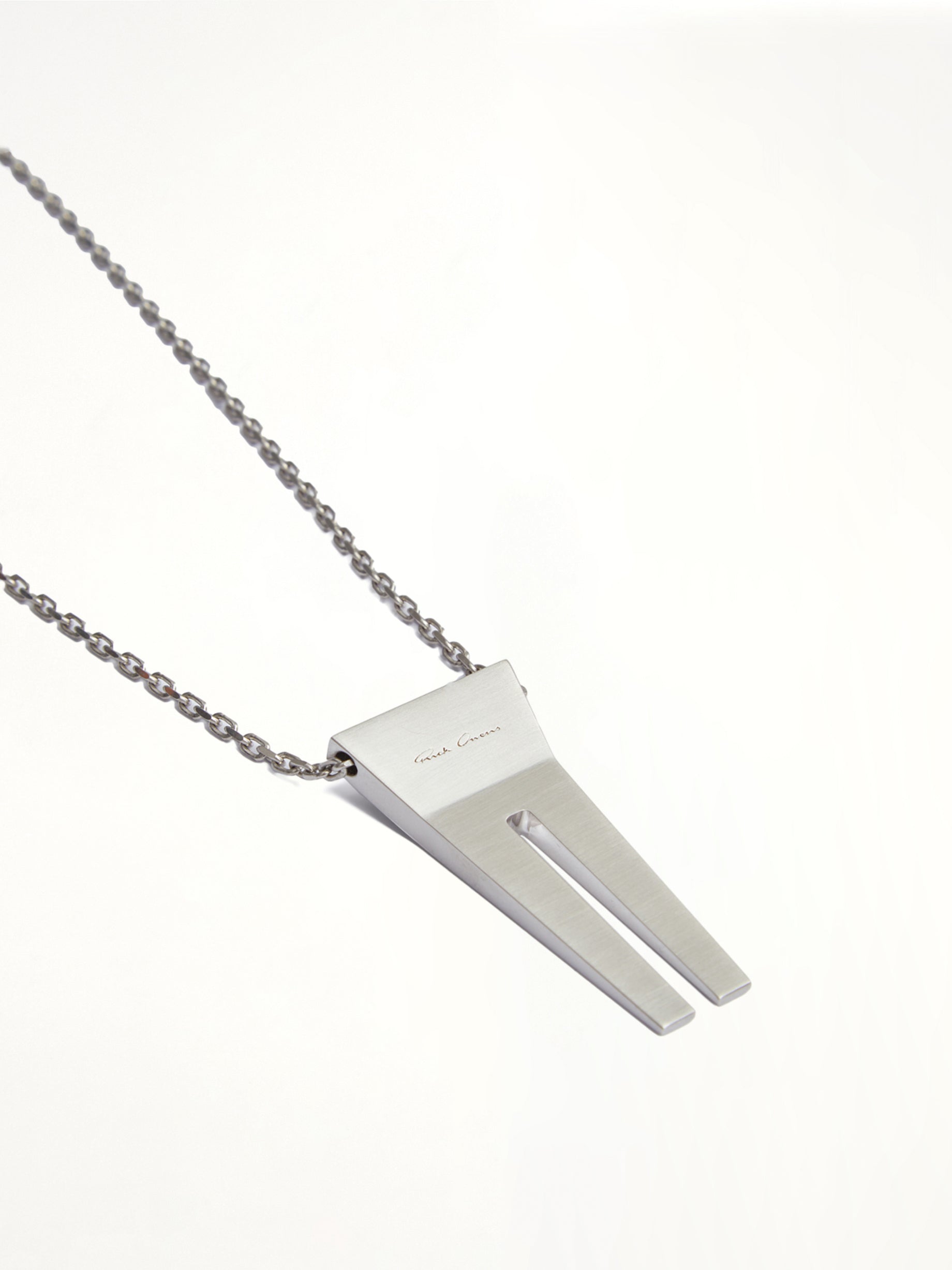 Open Trunk Charm Necklace in Silver
