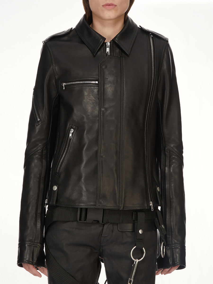 Vega Leather Jacket in Black