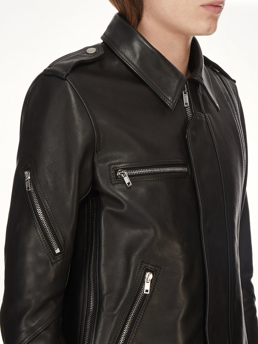 Vega Leather Jacket in Black