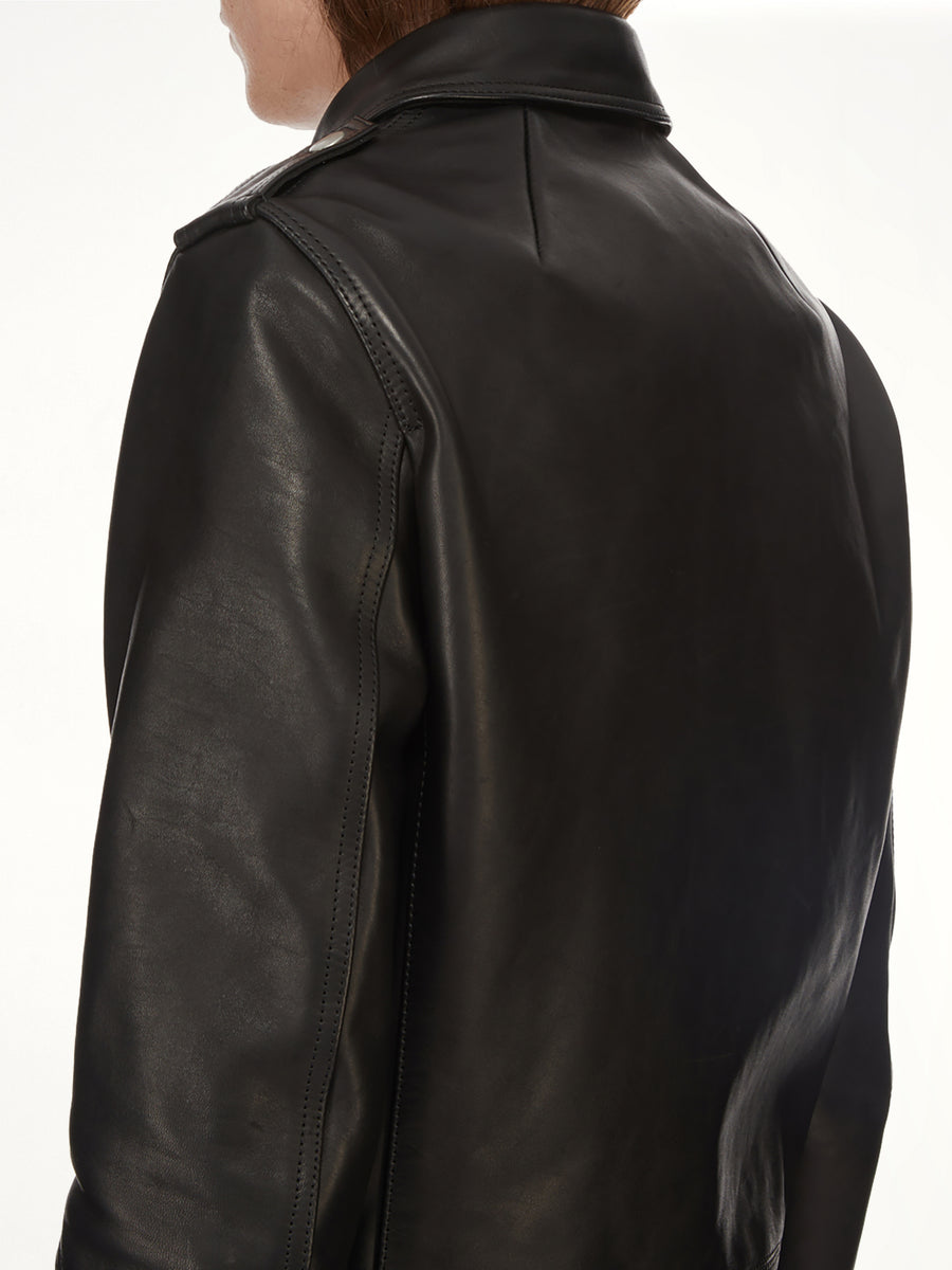 Vega Leather Jacket in Black