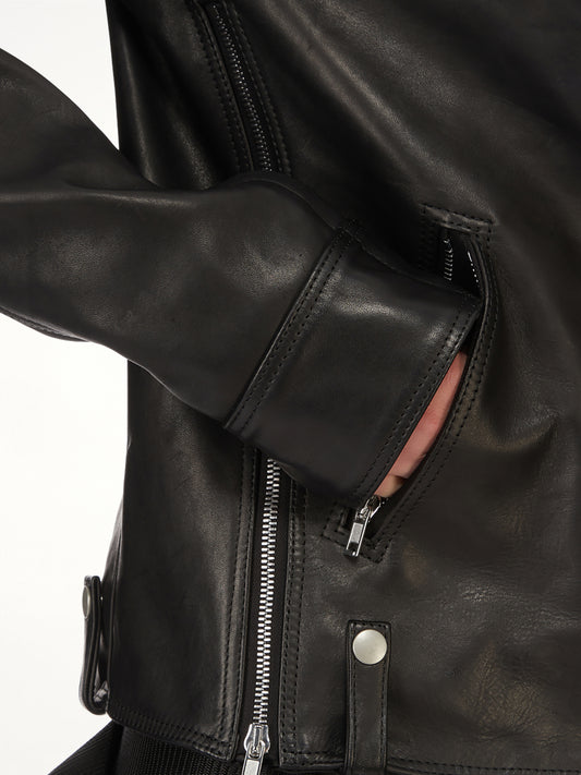 Vega Leather Jacket in Black