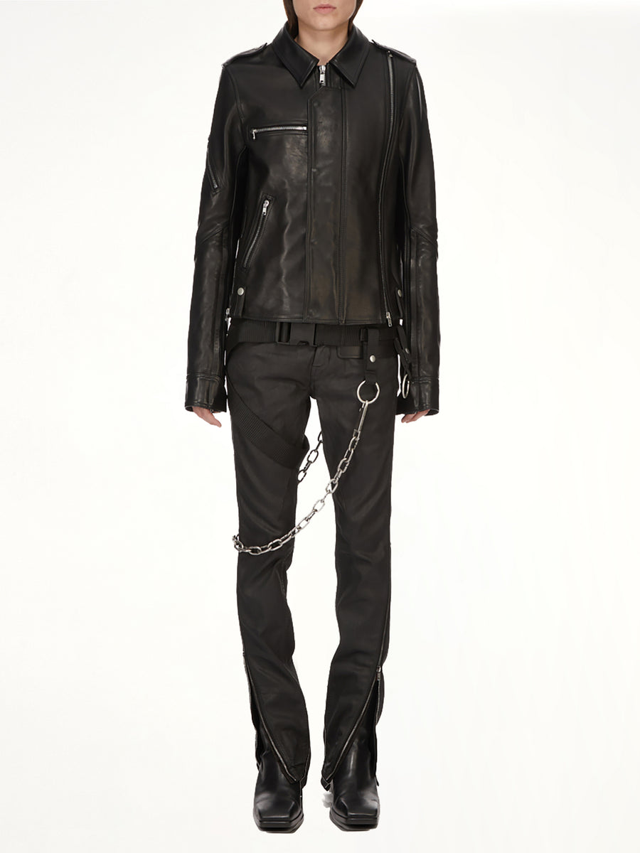 Vega Leather Jacket in Black