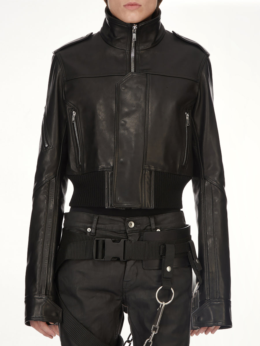 Rev Leather Jacket in Black