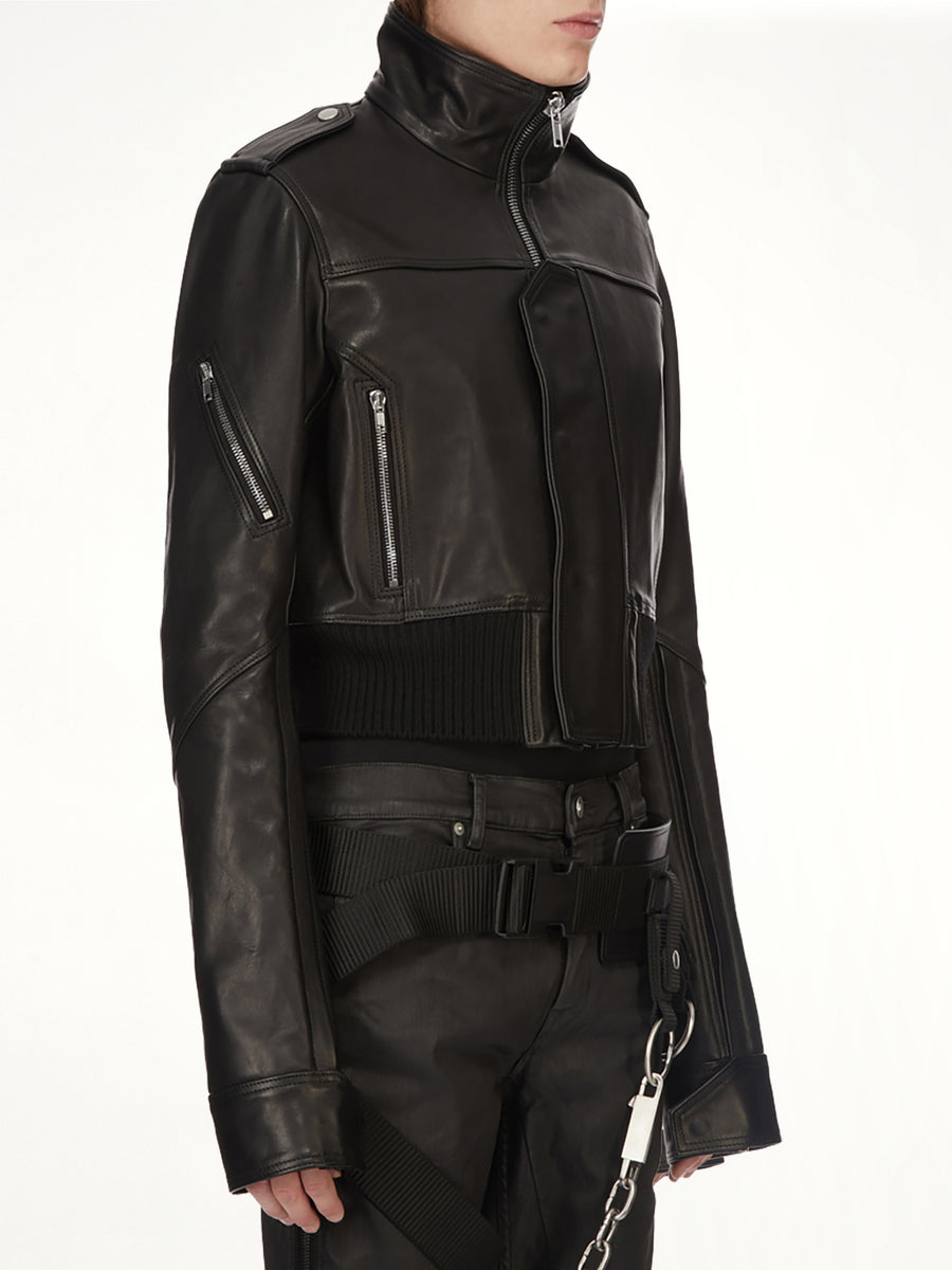 Rev Leather Jacket in Black
