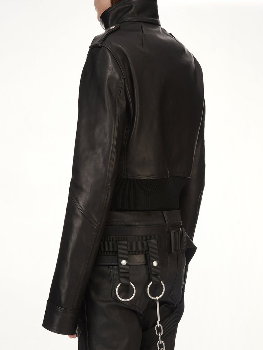 Rev Leather Jacket in Black