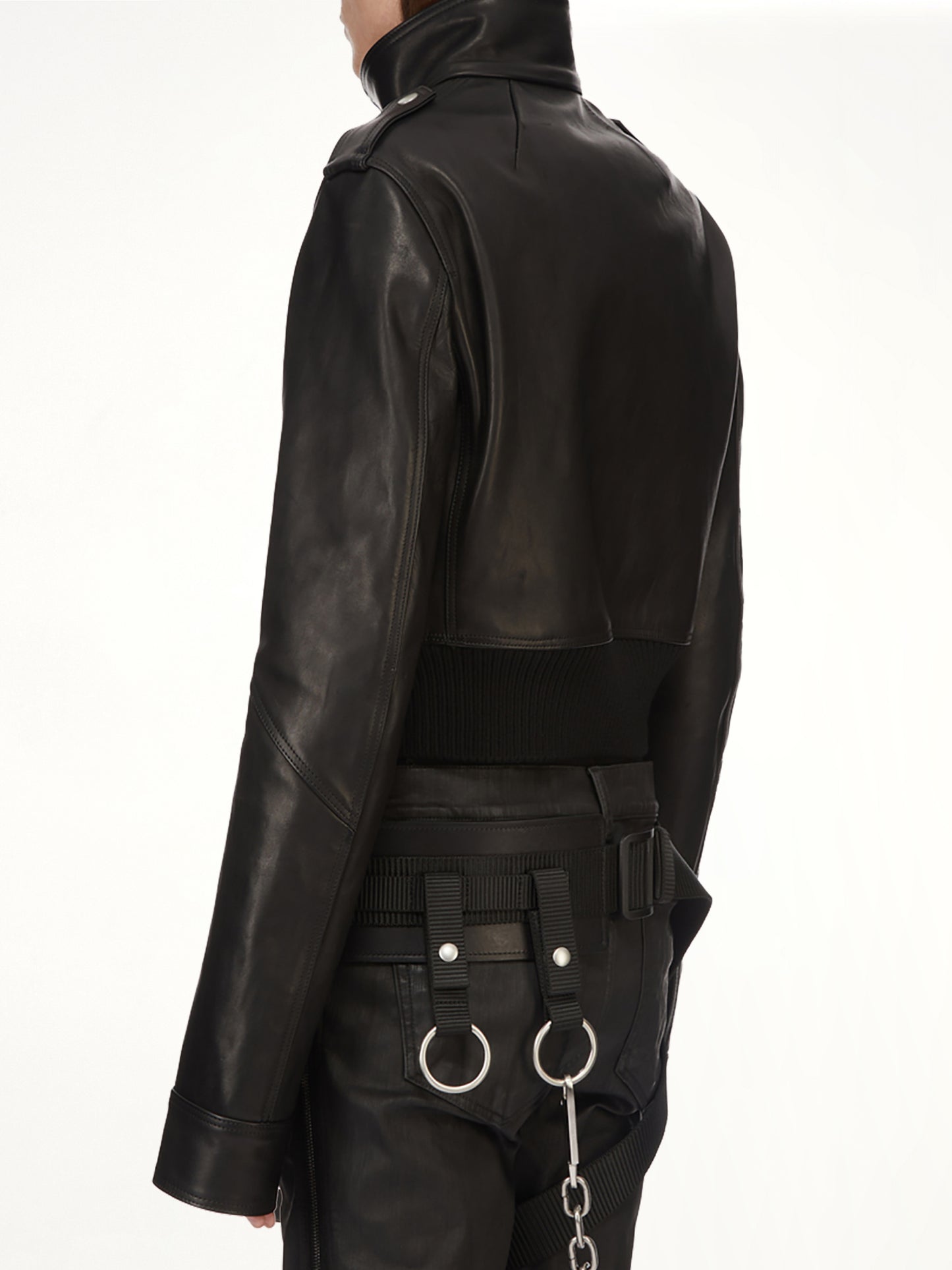 Rev Leather Jacket in Black