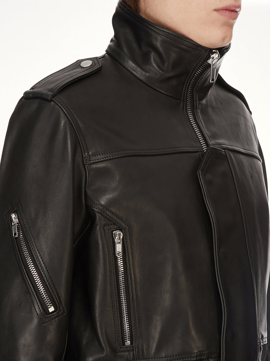 Rev Leather Jacket in Black