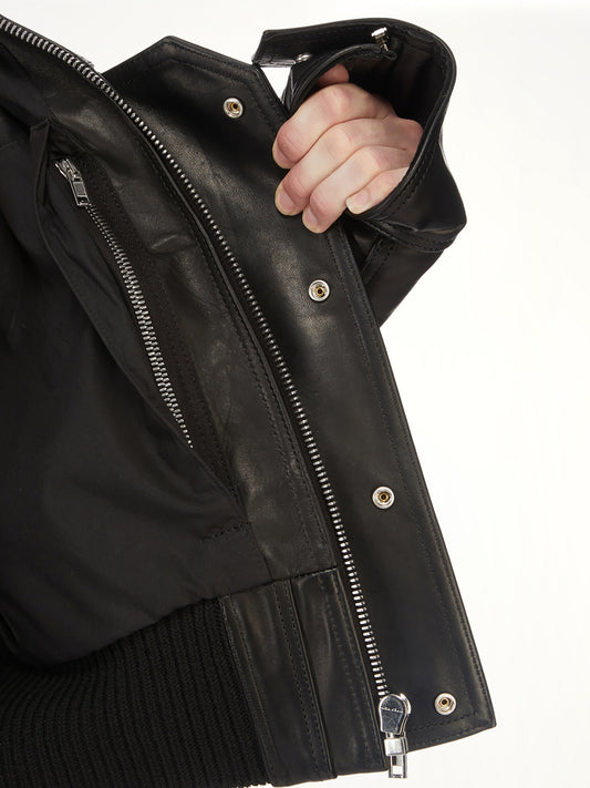 Rev Leather Jacket in Black