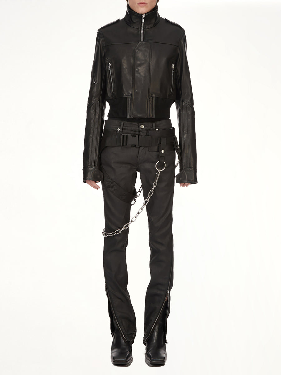 Rev Leather Jacket in Black