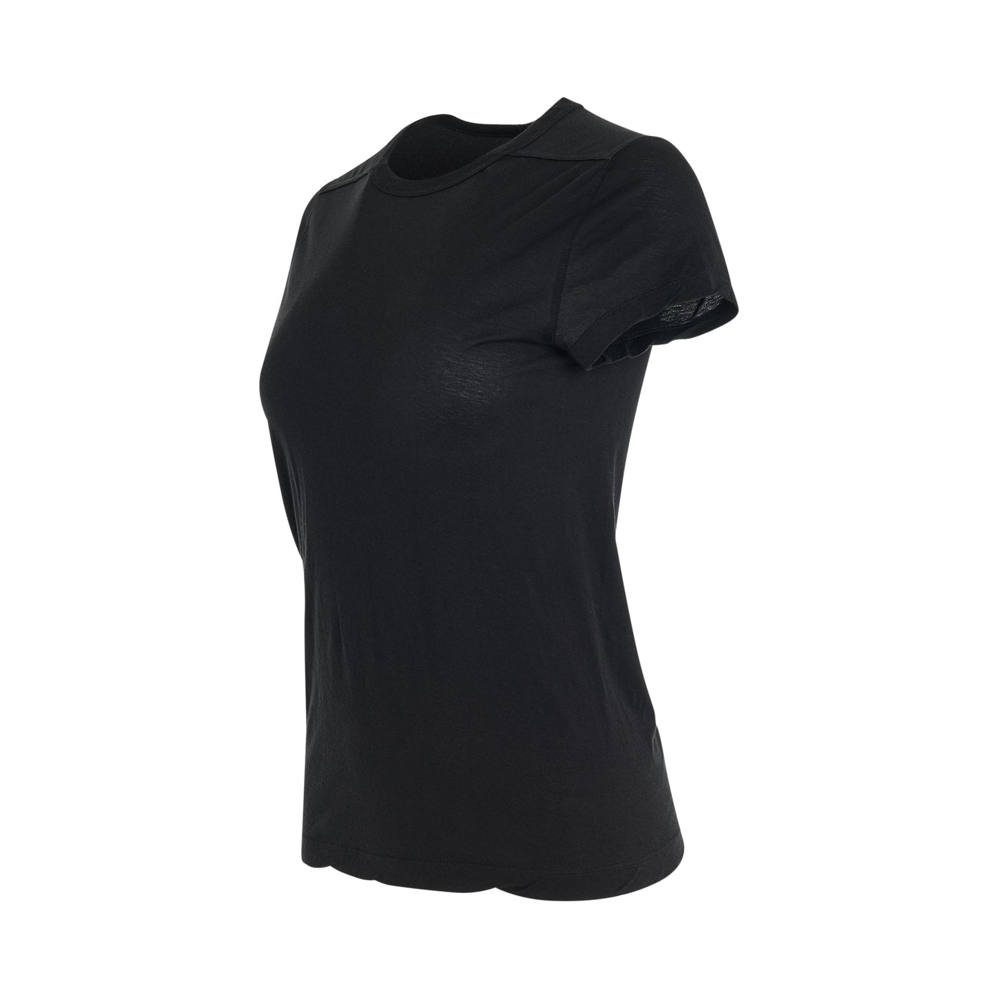 Women Cropped Level T-Shirt in Black