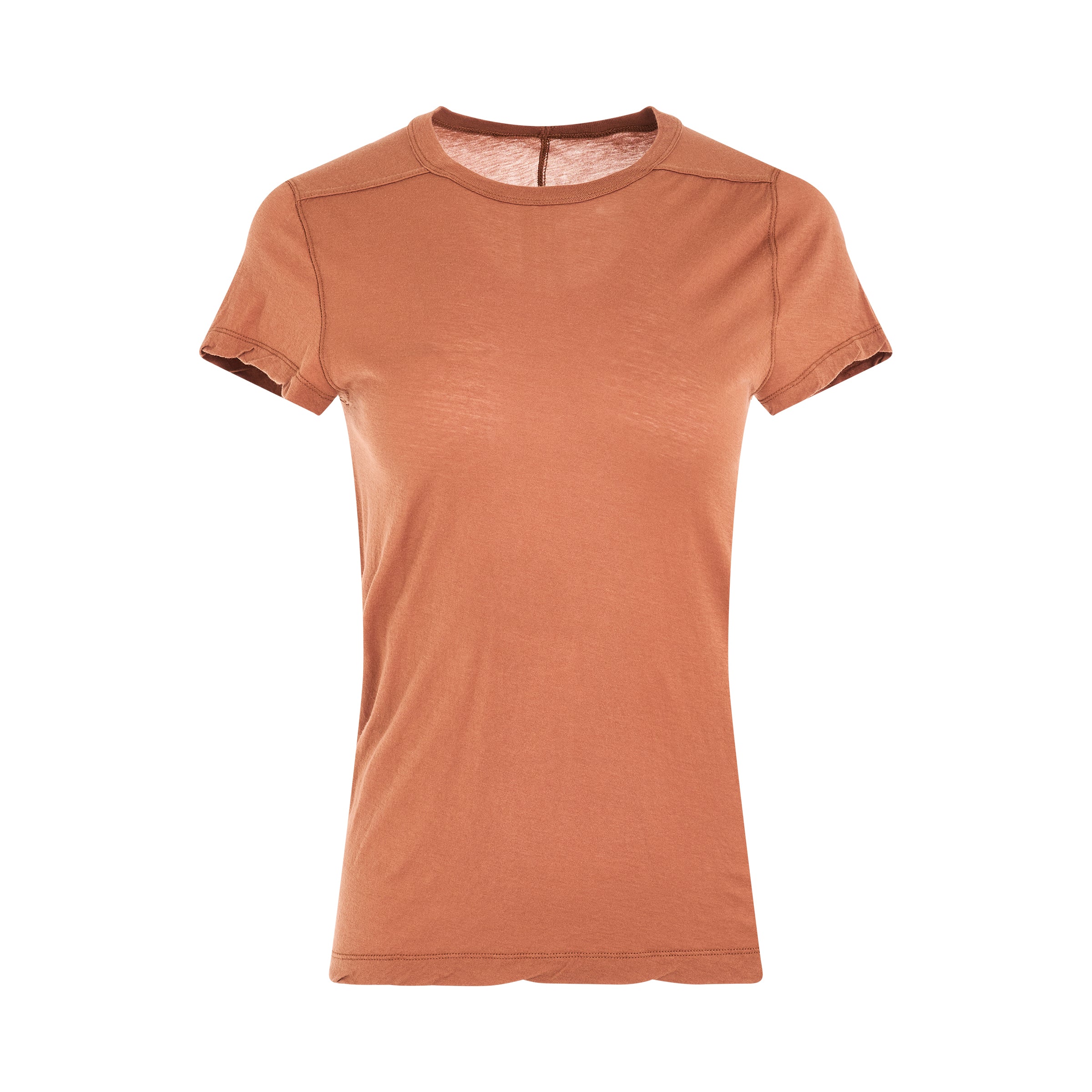 Cropped Level T-Shirt in Henna Brown