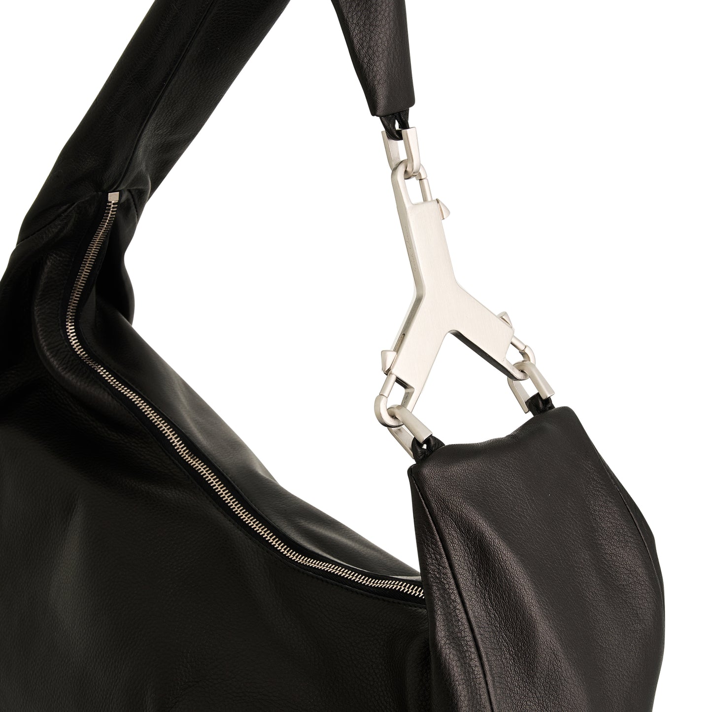 Cerberus Leather Bag in Black