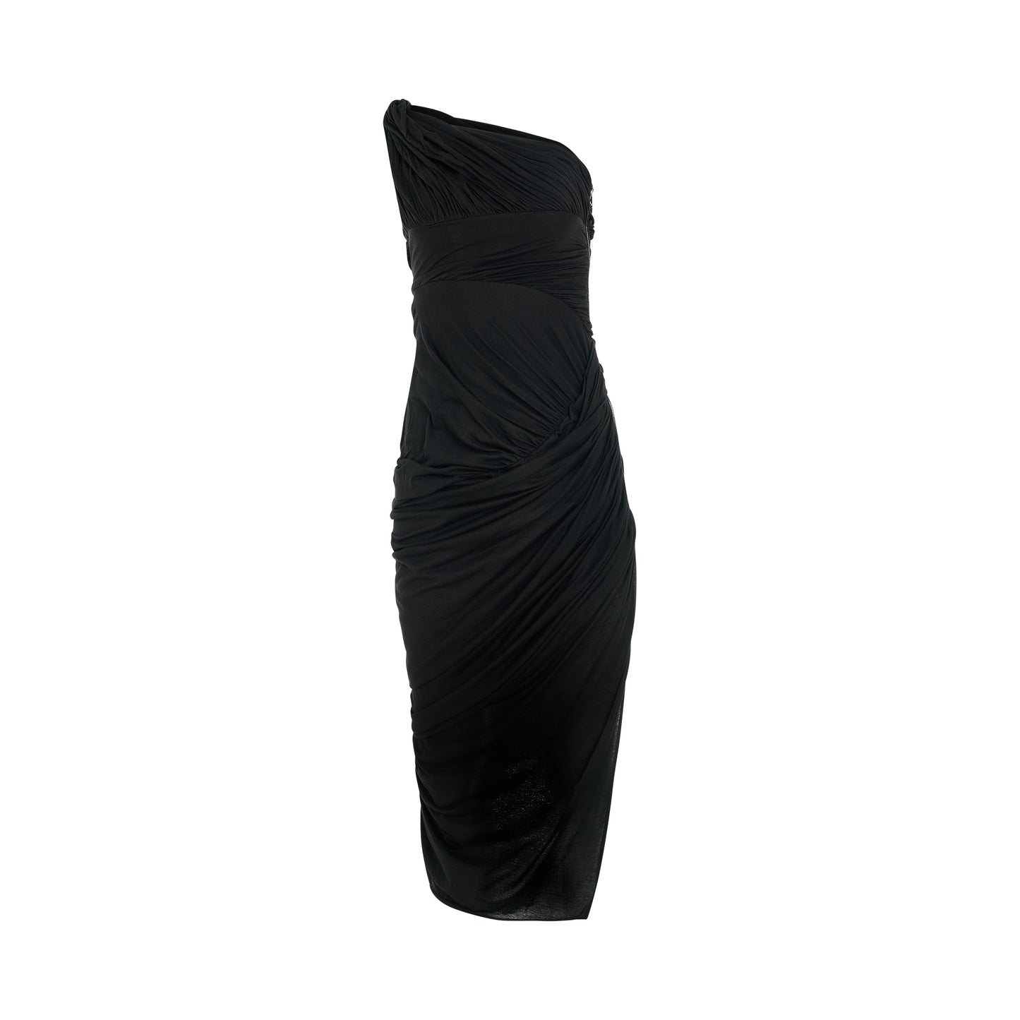 Lido Draped Dress in Black