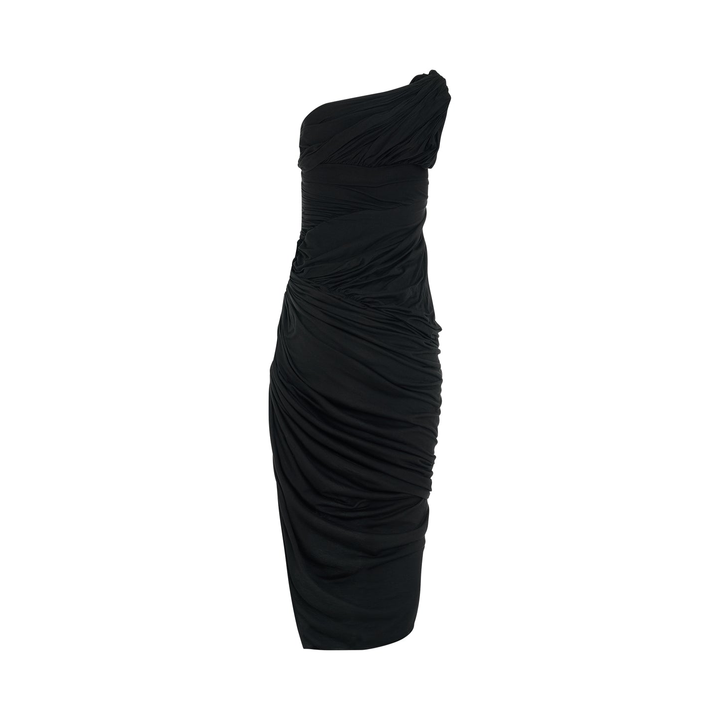 Lido Draped Dress in Black