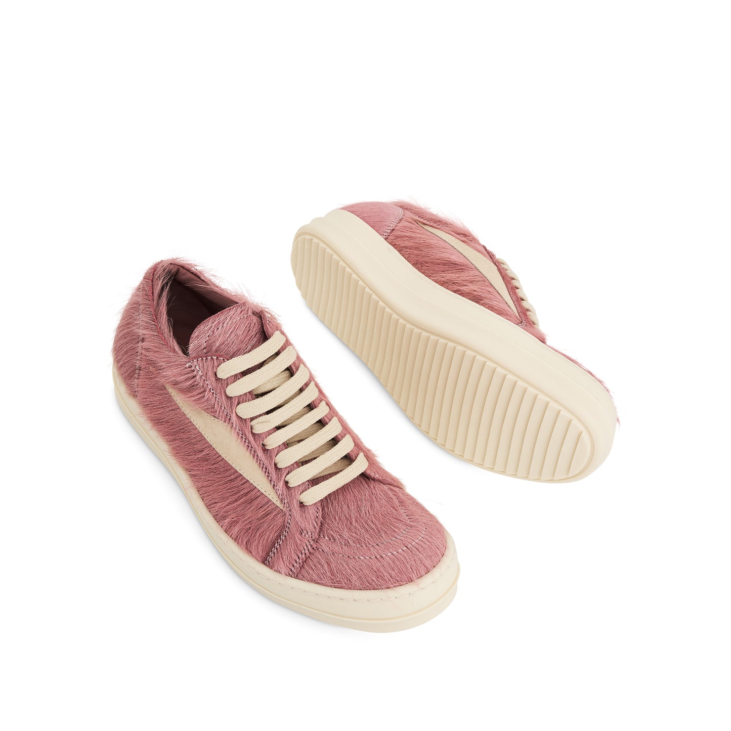 Vintage Fur Sneaker in Dusty Pink/Milk