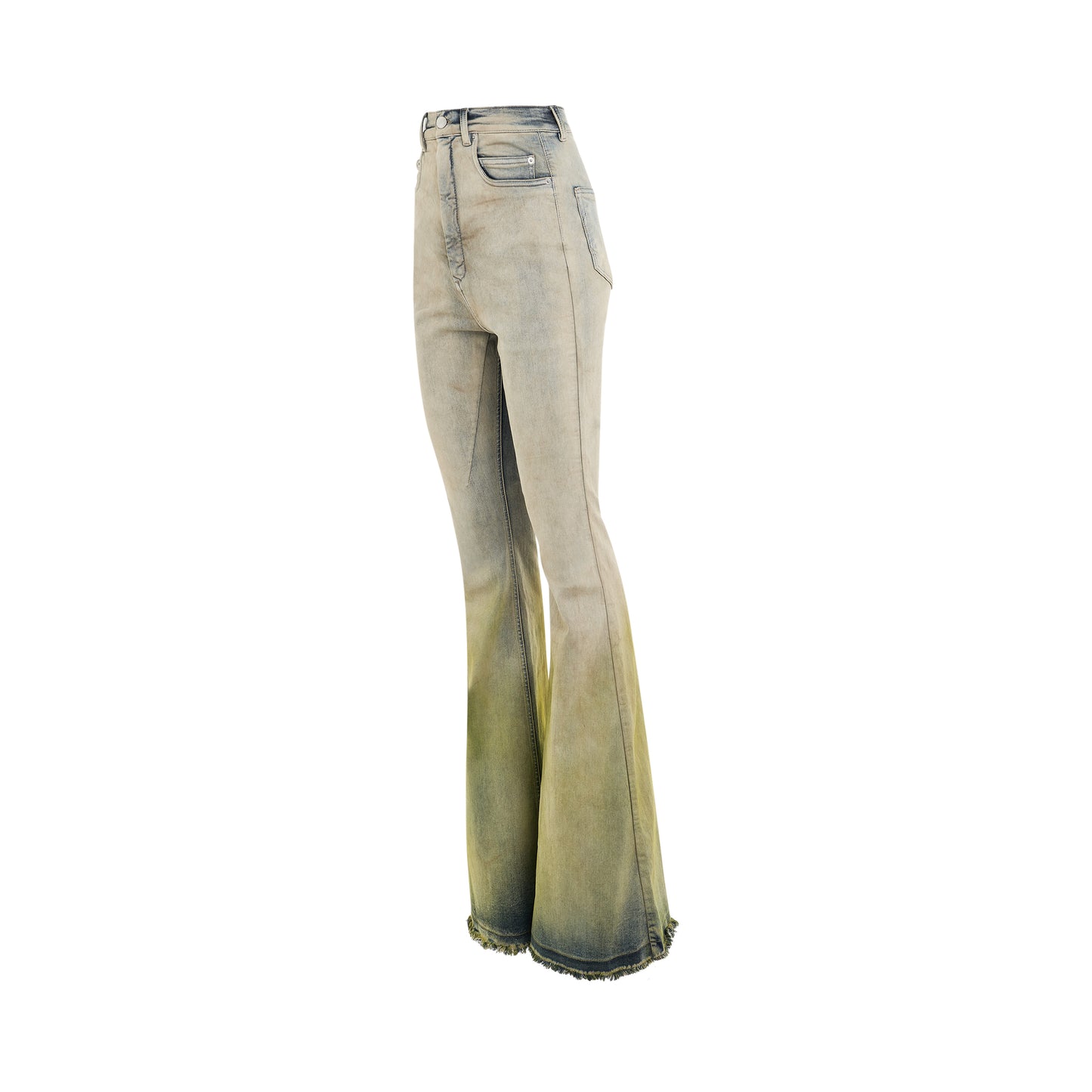 Bolan Bootcut Denim Pants in Pearl/Acid Degrade