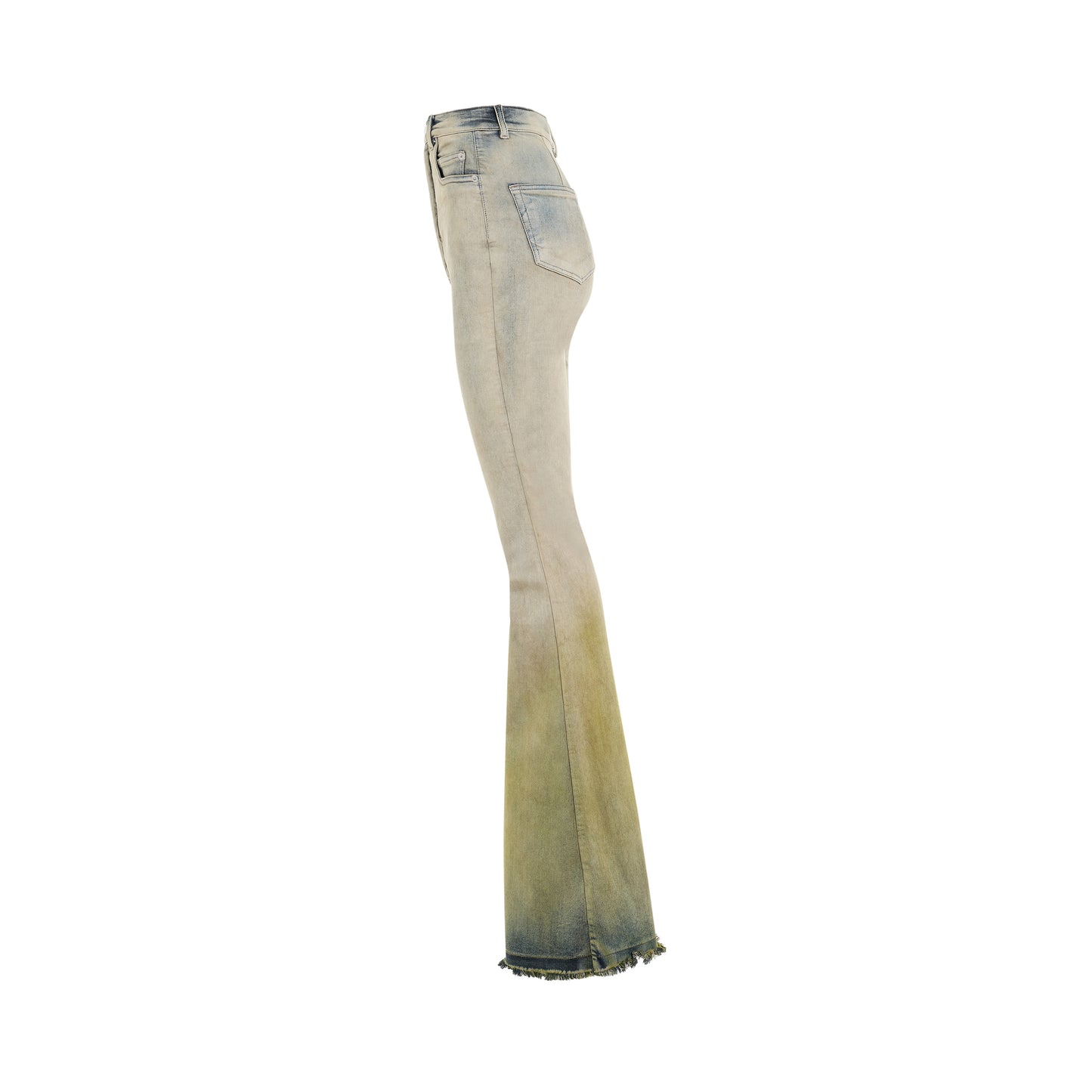 Bolan Bootcut Denim Pants in Pearl/Acid Degrade