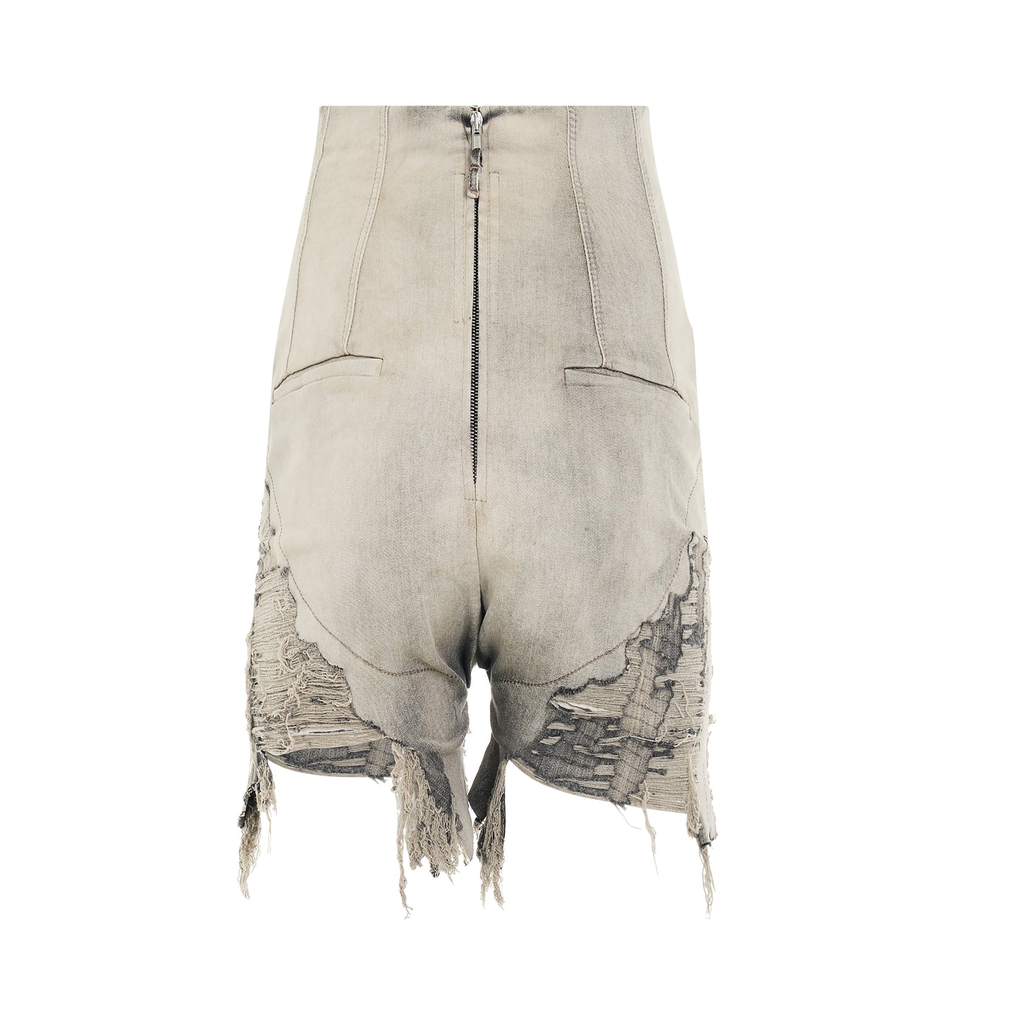 Dirt Cut Offs Denim Short in Mineral Pearl