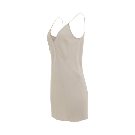 Woven Slip Dress in Pearl