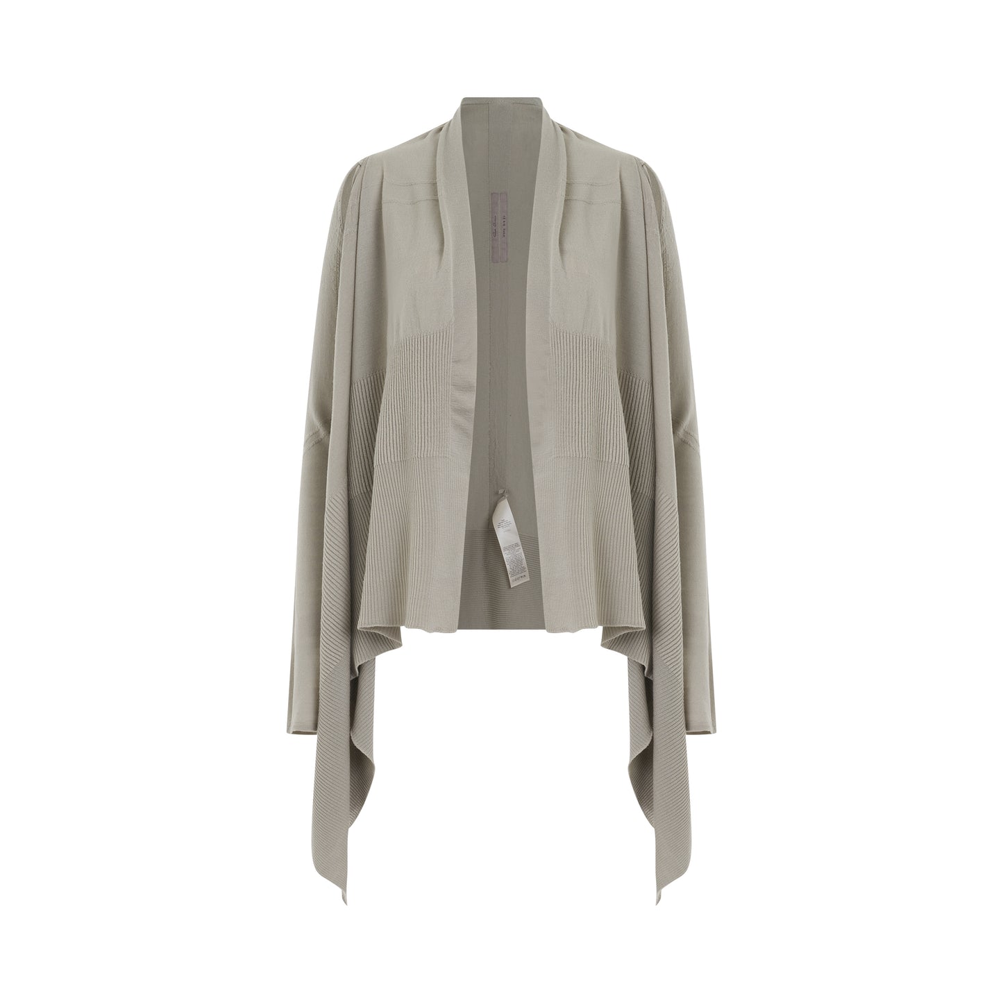 Medium Wrap Cape Knit Cardigan in Pearl