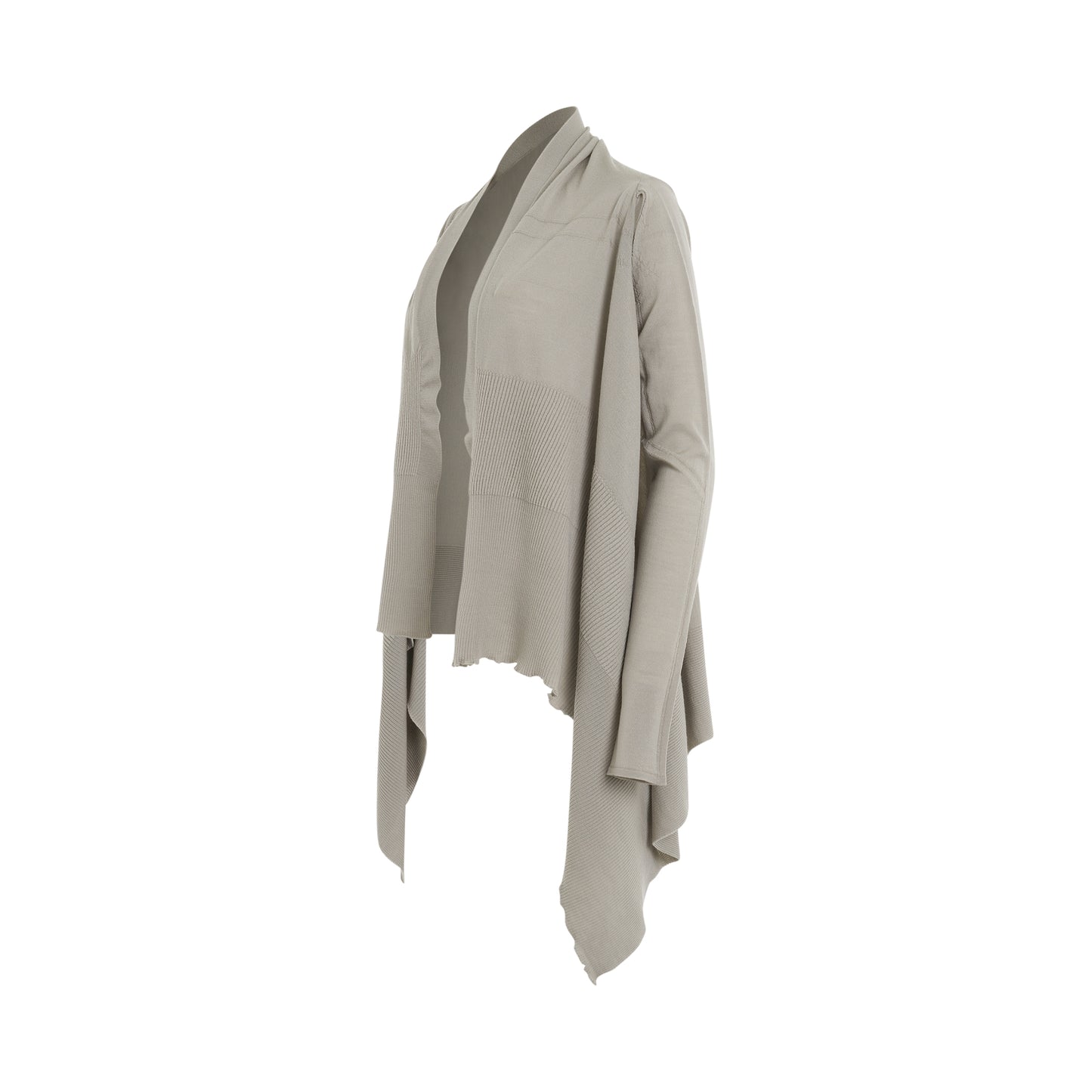 Medium Wrap Cape Knit Cardigan in Pearl