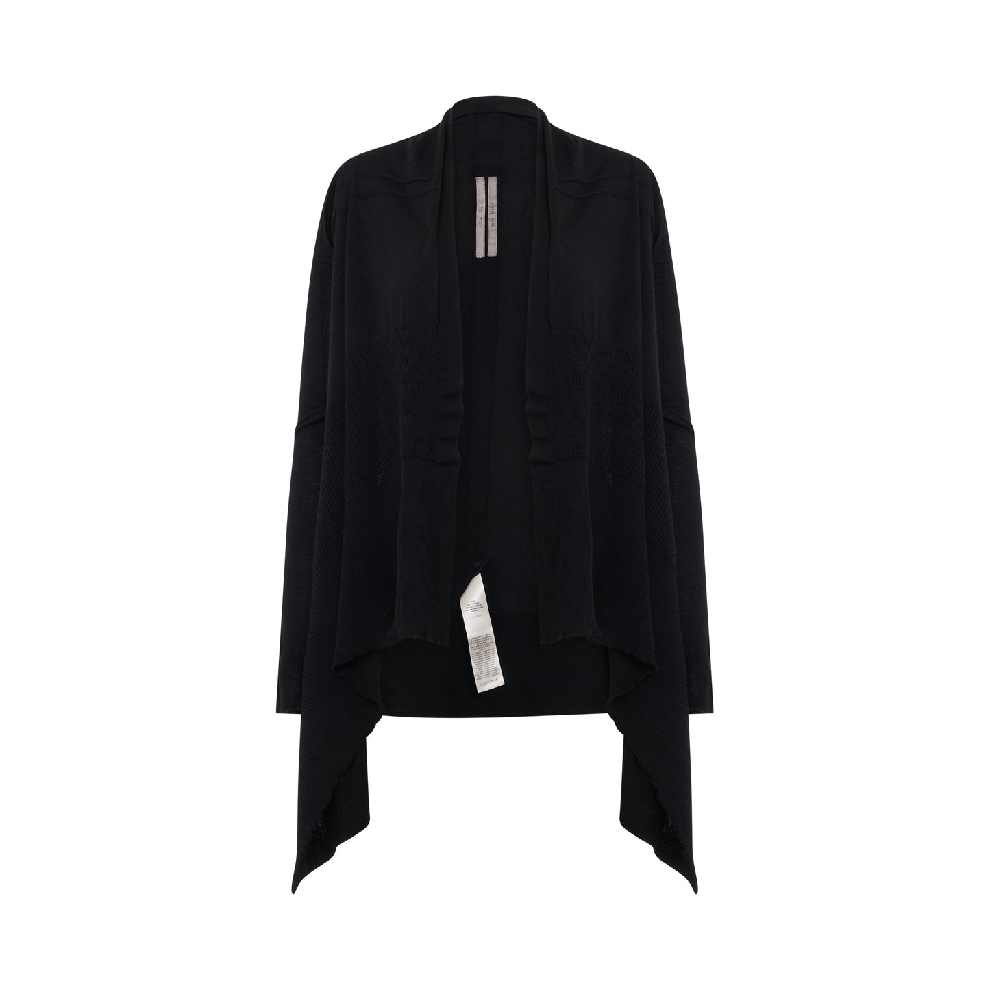 Medium Wrap Cape Knit Cardigan in Black