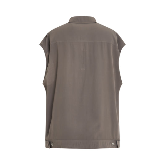 Sleeveless Jumbo Outershirt in Dust