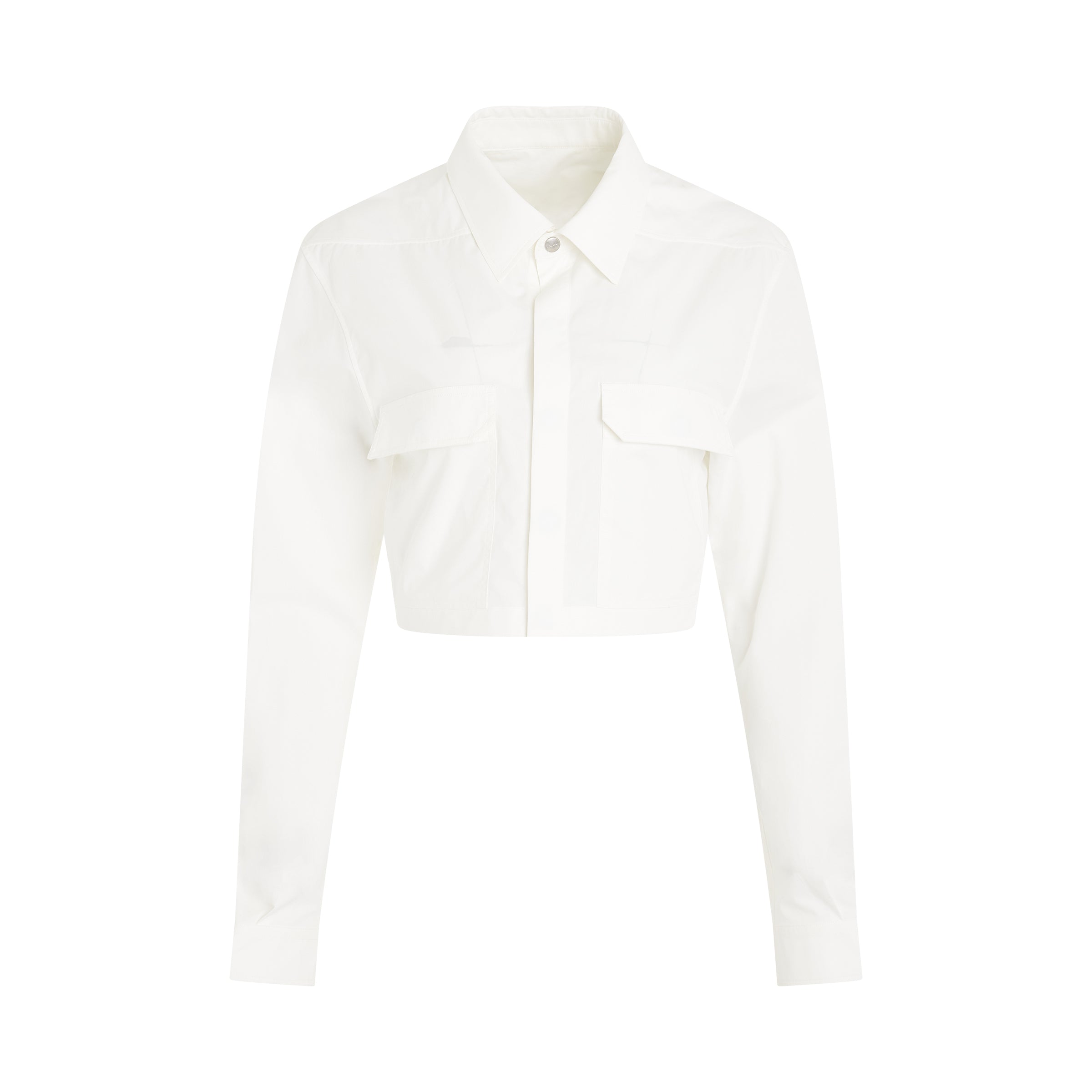 Cropped Outershirt in Milk