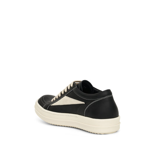 Women Vintage Leather Sneaker in Black/Milk