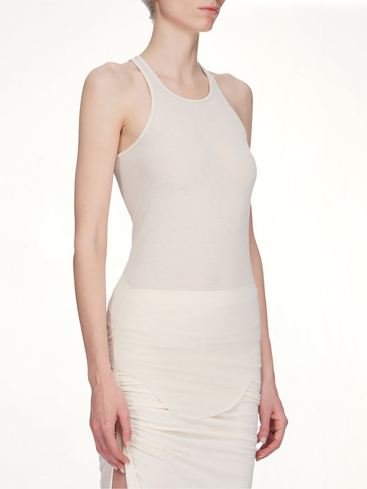 Basic Rib Tank in Milk