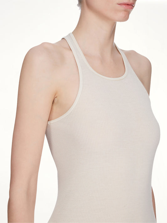 Basic Rib Tank in Milk