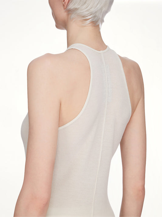 Basic Rib Tank in Milk