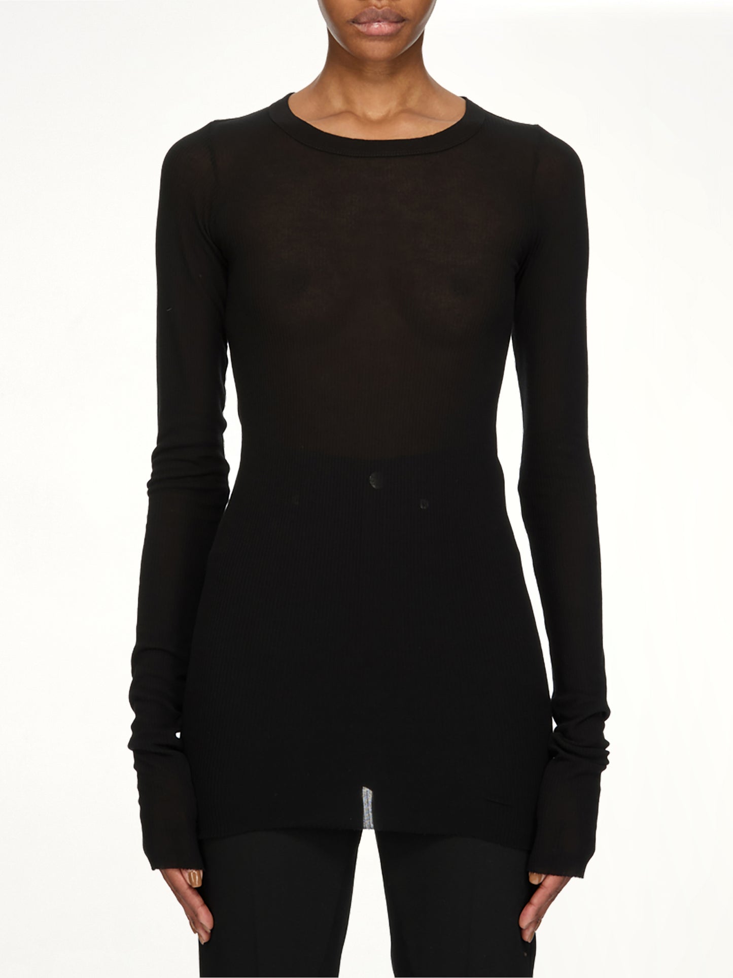 Rib LS T in Black