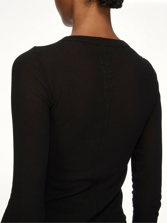 Rib LS T in Black