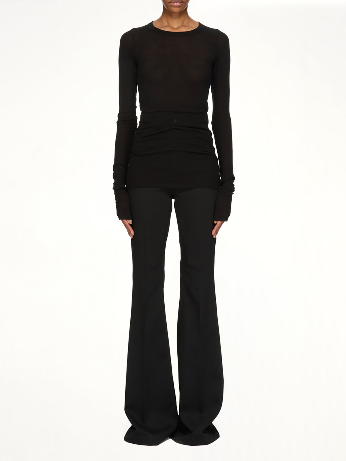Rib LS T in Black