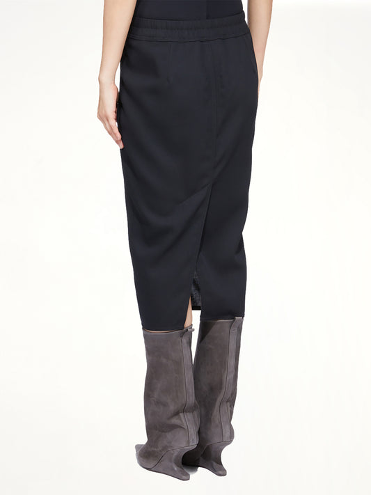 Zipped Short Pillar in Black