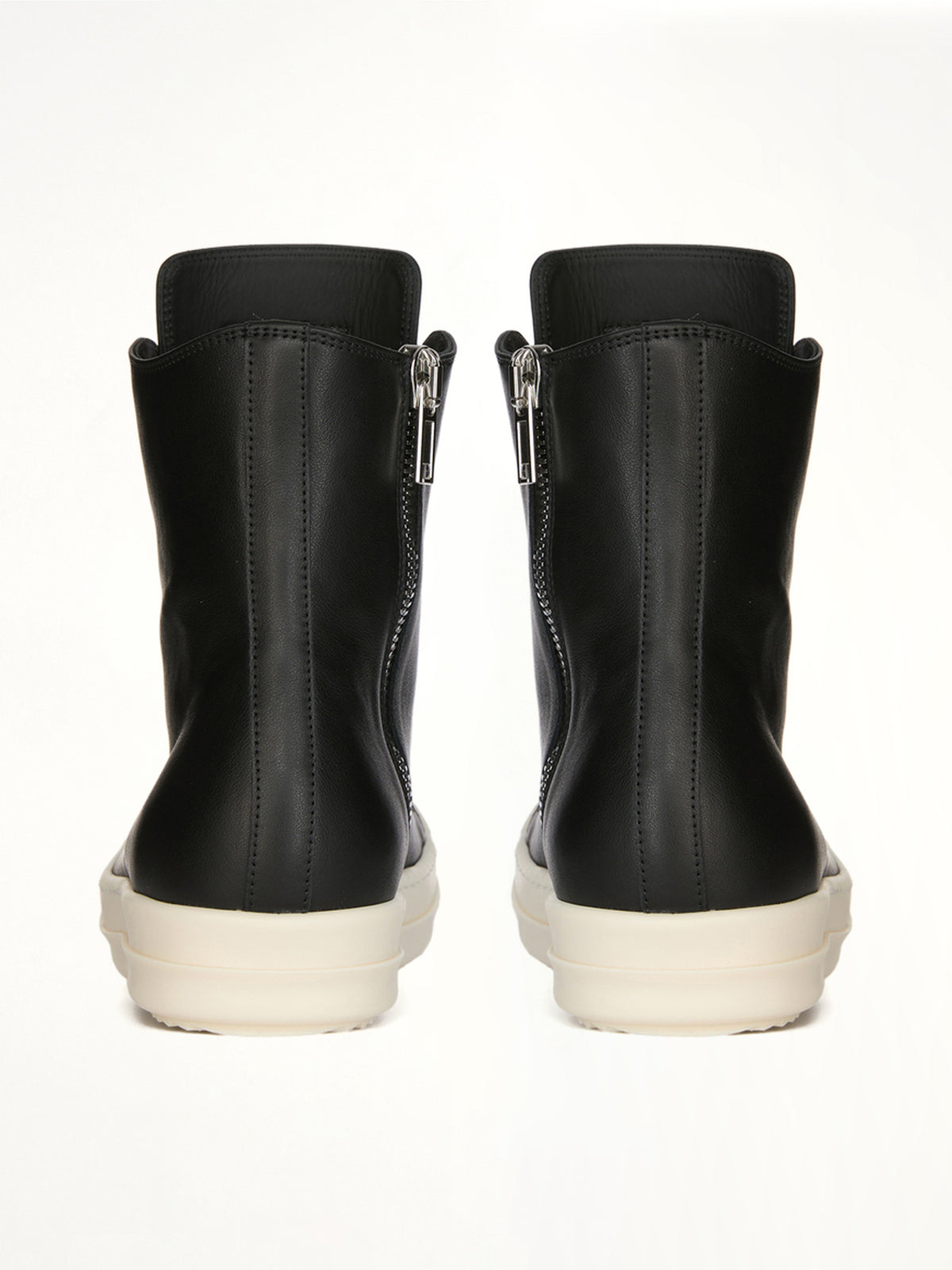 Sneaks in Black/Milk Top View | RICK OWENS
