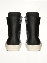 Sneaks in Black/Milk Top View | RICK OWENS