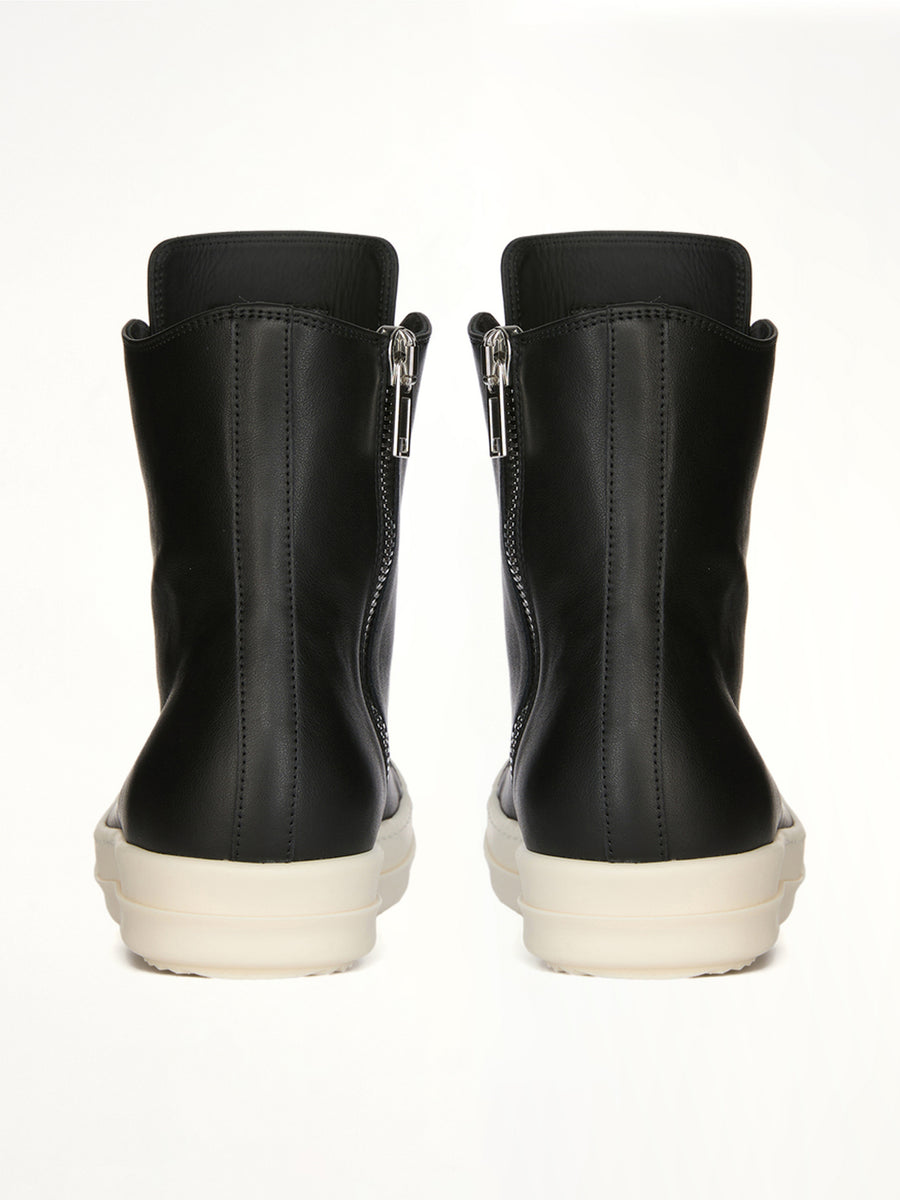 Sneaks in Black/Milk Top View | RICK OWENS