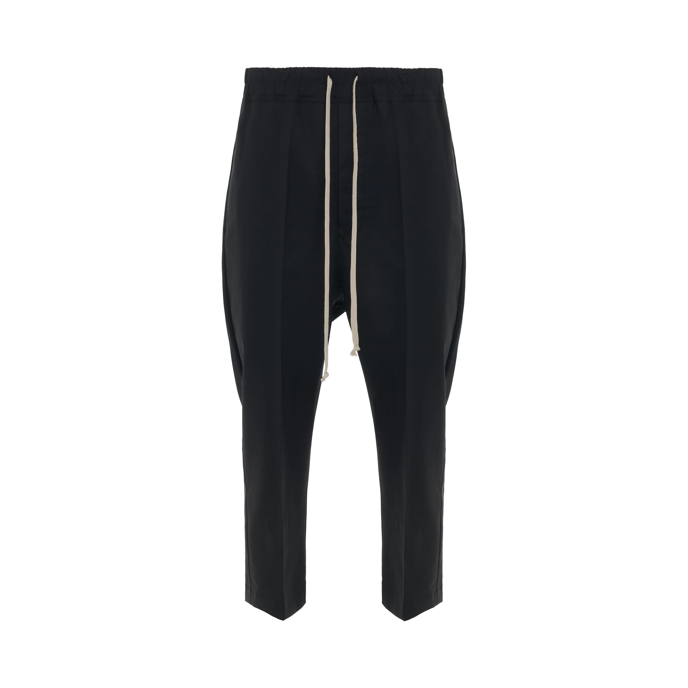 Drawstring Astaires Cropped Pants in Black