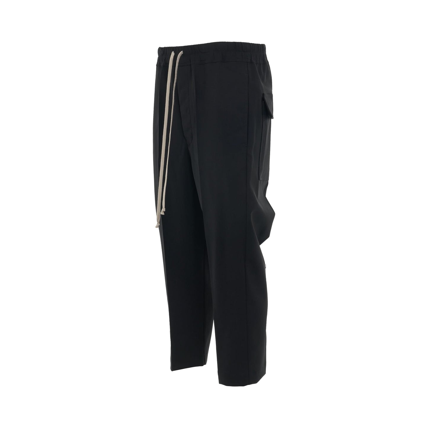 Drawstring Astaires Cropped Pants in Black