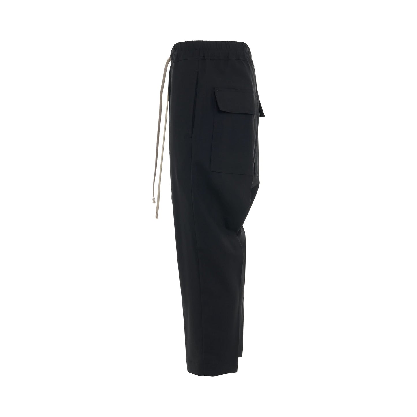 Drawstring Astaires Cropped Pants in Black