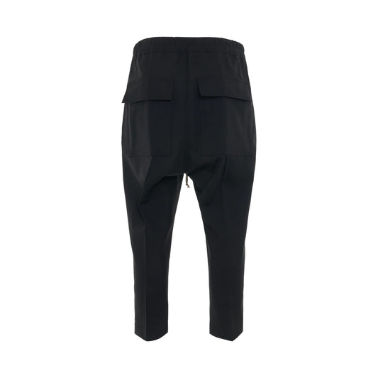 Drawstring Astaires Cropped Pants in Black