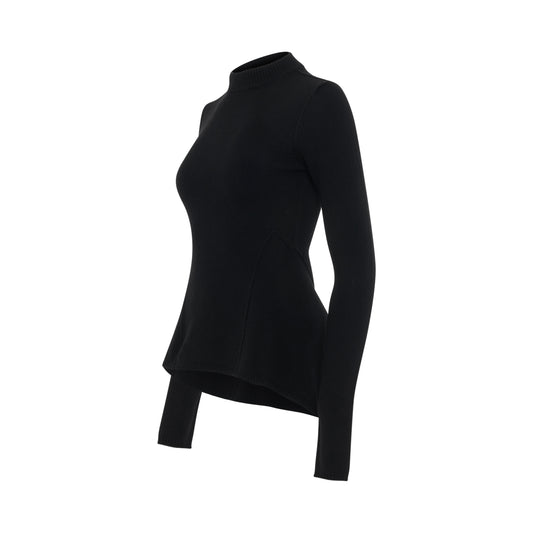 Naska Lupetto Knit Sweater in Black