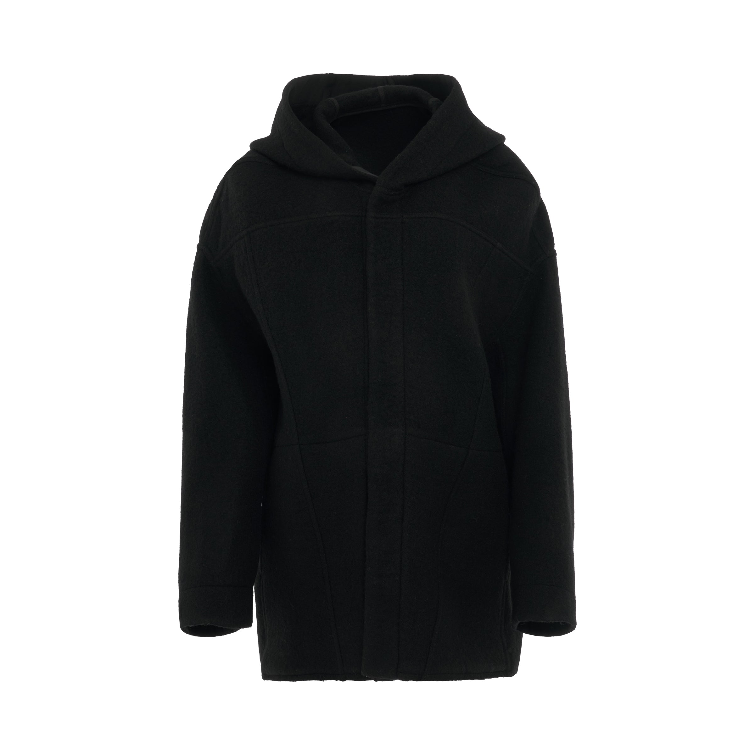 Zip Front Peter Jacket in Black