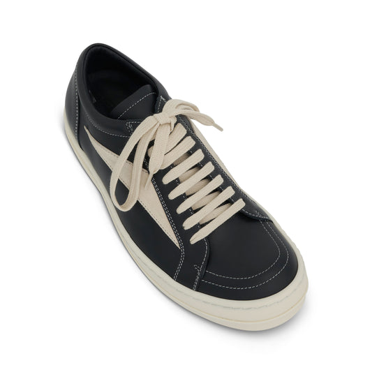 Vintage Leather Sneaker in Black/Milk