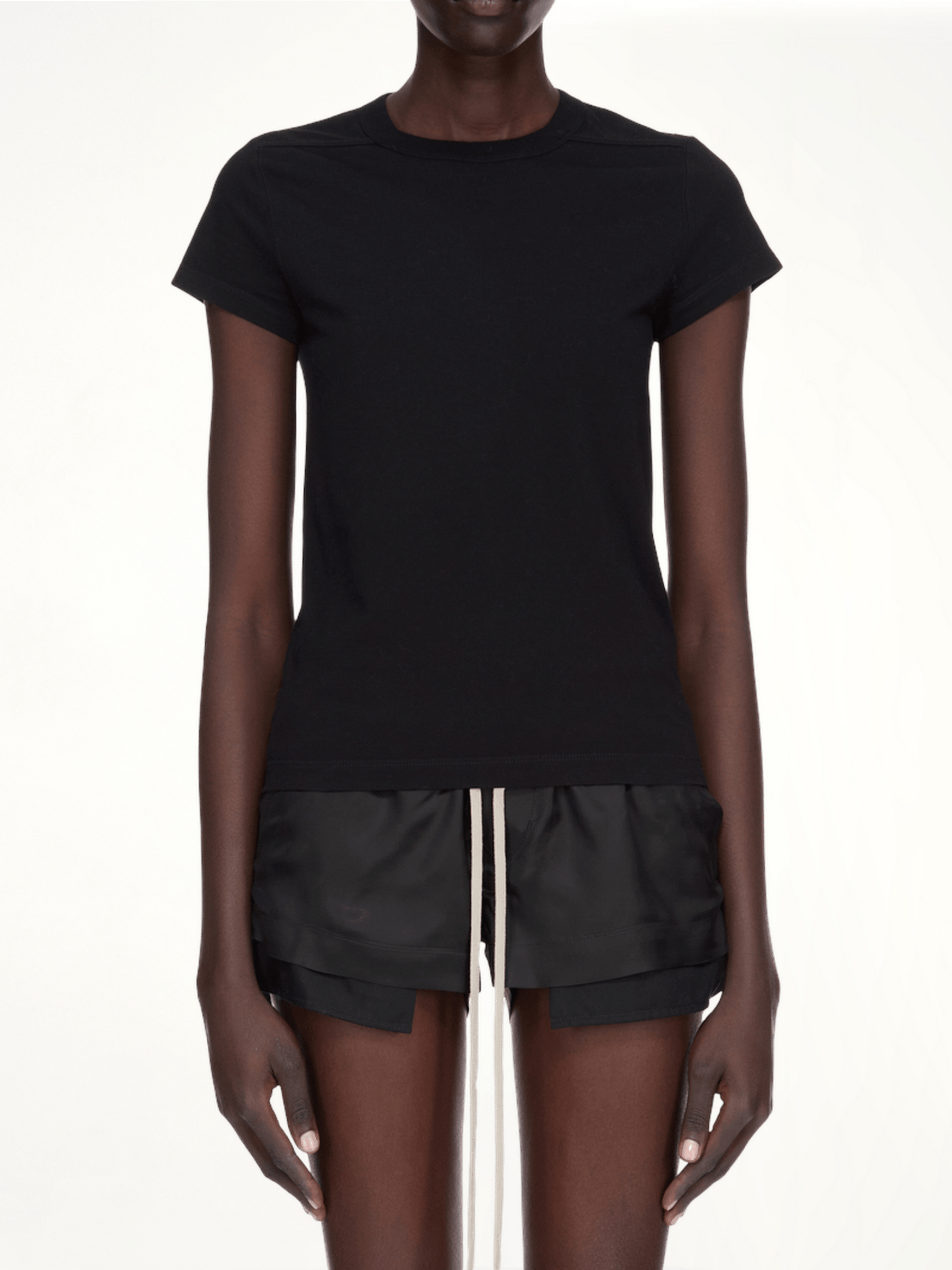 Cropped Level T-Shirt in Black