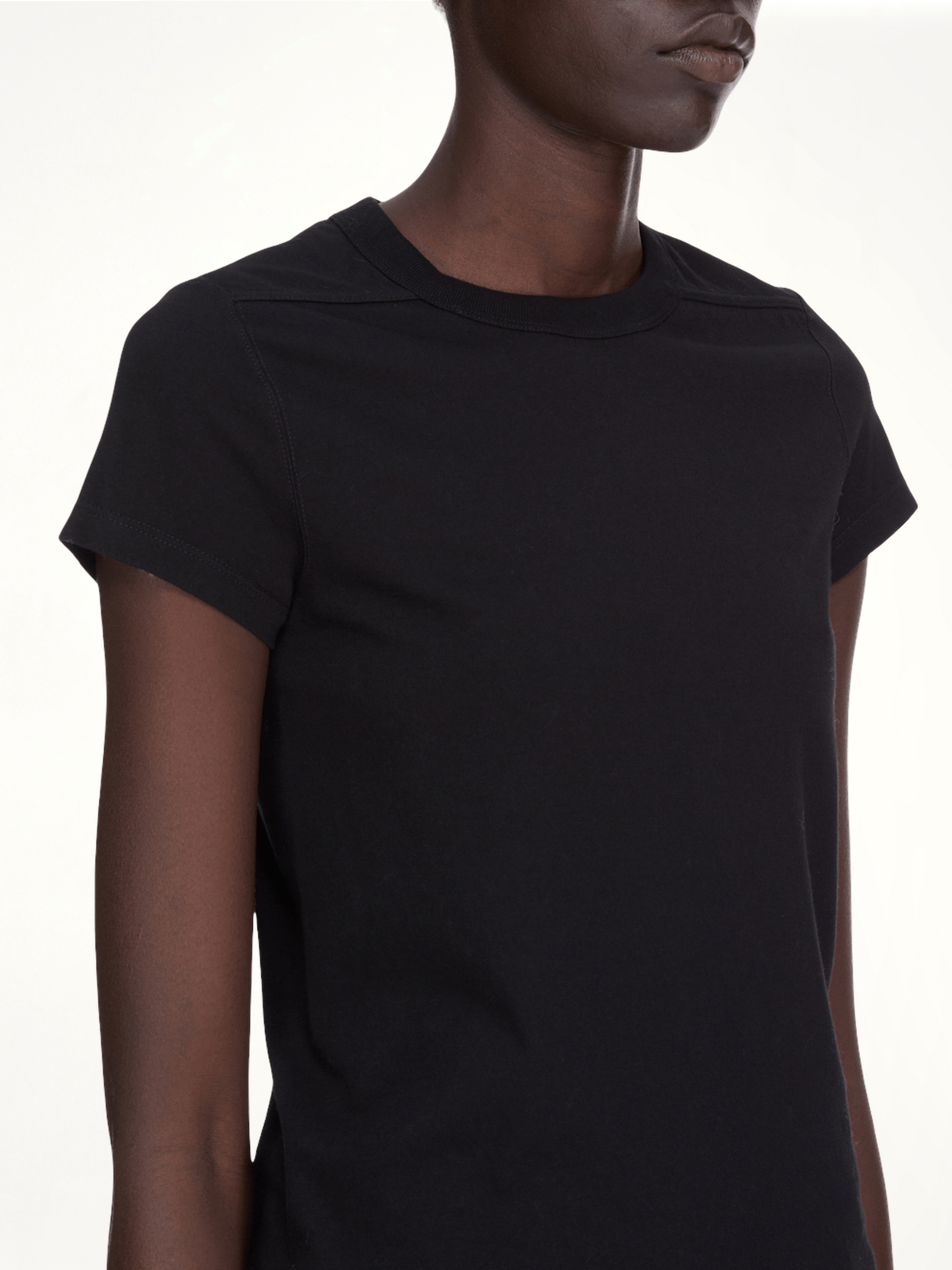 Cropped Level T-Shirt in Black
